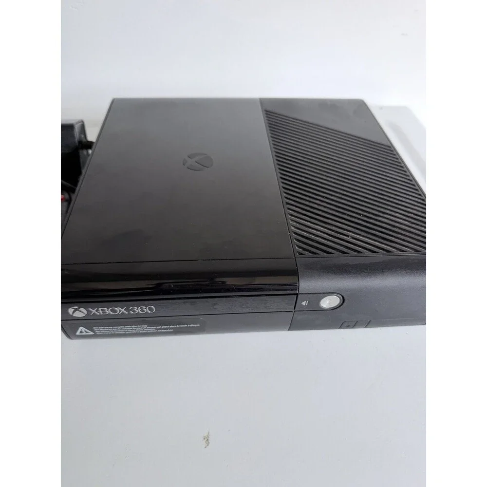 Microsoft Xbox 360 E 500GB Black Console Bundle w/ Controller, PSU, HDMI Wi-Fi